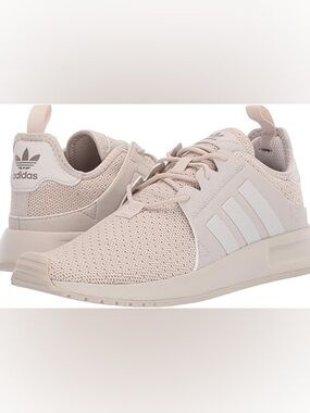 Adidas X_PLR Sneakers Beige Monochrome Minimalist Running Shoes Mens 6 Womens 8